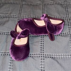 Kiderence purple shoes size 9 Velvet